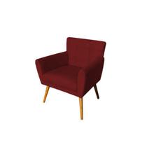 Poltrona Decorativa Emillia Suede Marsala