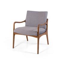 Poltrona Decorativa Estofada para Sala Garbo Cinza Escuro Straub Web Poltrona Decorativa Estofada para Sala Garbo Cinza Escuro Straub Web