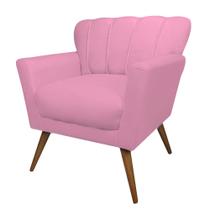 Poltrona Decorativa Estofada Sala de Estar Escritório Quarto Leitura Paris