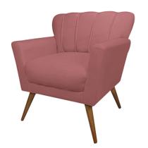 Poltrona Decorativa Estofada Sala de Estar Escritório Quarto Leitura Paris