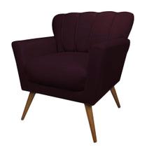 Poltrona Decorativa Estofada Sala de Estar Escritório Quarto Leitura Paris