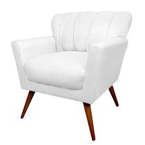 Poltrona Decorativa Estofada Sala de Estar Escritório Quarto Leitura Paris