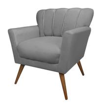 Poltrona Decorativa Estofada Sala de Estar Escritório Quarto Leitura Paris