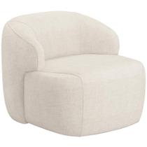 Poltrona Decorativa Fixa Orgânica Living Barolo L06 Linho Mescla