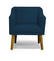 Poltrona Decorativa Gabriela Suede Azul Marinho - Meular.com - Meu Lar Decorações de Ambiente