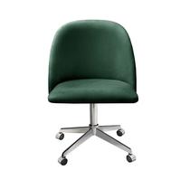 Poltrona Decorativa Gaia Cadeira com Rodinhas Escritório, Home office