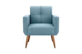 Poltrona Decorativa Havana Boucle Azul F-495