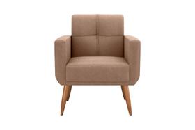 Poltrona Decorativa Havana Boucle Marrom F-498