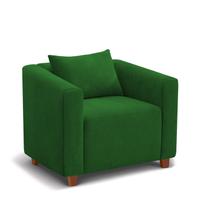 Poltrona Decorativa Helena Suede Verde - Inova Decorações Poltrona Decorativa Helena Suede Verde - Inova Decorações