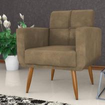 Poltrona Decorativa Itaqui Veludo Turkey Cappuccino Poltrona Decorativa Itaqui Veludo Turkey Cappuccino