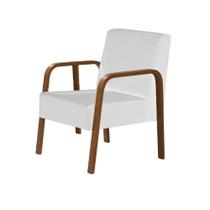 Poltrona Decorativa Jade 1 Lugar material sintético Branco D Salla Poltrona Decorativa Jade 1 Lugar material sintético Branco D Salla