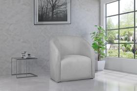 Poltrona Decorativa Julia Boucle Prata - LM DECOR Poltrona Decorativa Julia Boucle Prata - LM DECOR