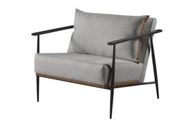 Poltrona Decorativa Linho Cinza Claro Aura Poltrona Decorativa Linho Cinza Claro Aura