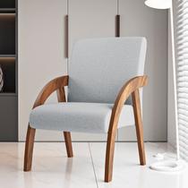 Poltrona Decorativa Linho Duda Espresso Móveis