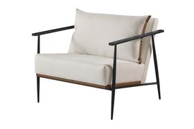 Poltrona Decorativa Linho OffWhite Aura