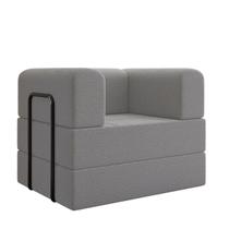 Poltrona Decorativa Lisboa Modular Sala Linho Para Sala