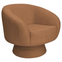 Poltrona Decorativa Liz Base Fixa Bouclé Terracota - Nexta Casa