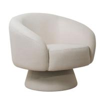 Poltrona Decorativa Liz Giratória Linhão Off White - Nexta Casa Poltrona Decorativa Liz Giratória Linhão Off White - Nexta Casa