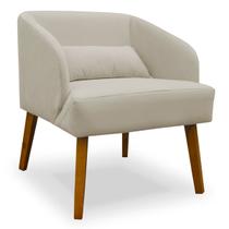 Poltrona decorativa liz veludo clinica recepção pés palito