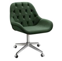 Poltrona Decorativa Lua Cadeira Giratória com Rodinhas Escritório, Home Office, Salão