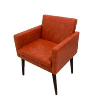 Poltrona Decorativa Luca Soft Sala de Recepção em Tecido Sintético - Caramelo Poltrona Decorativa Luca Soft Sala de Recepção em Tecido Sintético - Caramelo