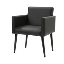 Poltrona Decorativa Luca Soft Sala De Recepção Em Tecido Sintético - Preto - Cor: Preto Poltrona Decorativa Luca Soft Sala De Recepção Em Tecido Sintético - Preto - Cor: Preto