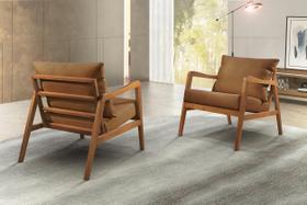 Poltrona Decorativa Madeira Maciça Bia Luxo Poltrona Decorativa Madeira Maciça Bia Luxo