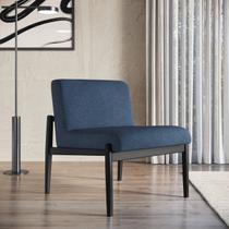 Poltrona Decorativa Madeira Maciça Jequitibá Assento com Persintas Narvi