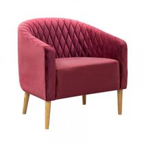 Poltrona Decorativa Madeira Maciça - Karina - Bianchi Móveis Poltrona Decorativa Madeira Maciça - Karina - Bianchi Móveis