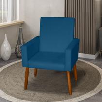 Poltrona Decorativa Mel Suede Azul Marinho SKY MOBILE Poltrona Decorativa Mel Suede Azul Marinho SKY MOBILE