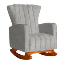 Poltrona Decorativa Melinda Pés Balanço Linho Cores - DS Estofados Poltrona Decorativa Melinda Pés Balanço Linho Cores - DS Estofados