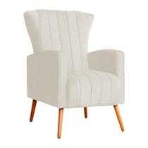 Poltrona Decorativa Melinda Pés Palito Linho Cores - DS Estofados Poltrona Decorativa Melinda Pés Palito Linho Cores - DS Estofados