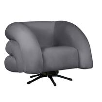 Poltrona Decorativa Micheli Base Giratória e Balanço Veludo