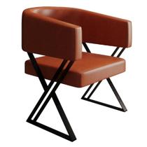 Poltrona Decorativa Mirela Pes Metal material sintético New Dallas Vconcept