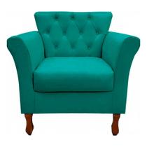 Poltrona Decorativa Moderna Cadeira Estofada Sala Quarto Escritório Viena