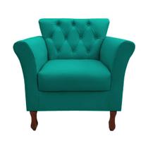 Poltrona Decorativa Moderna Cadeira Estofada Sala Quarto Escritório Viena