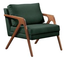Poltrona Decorativa Mona Luxo Base De Madeira Maciça Sala Recepção Suede Verde Eli Móveis e Decoração Poltrona Decorativa Mona Luxo Base De Madeira Maciça Sala Recepção Suede Verde Eli Móveis e Decoração