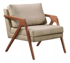 Poltrona Decorativa Mona Luxo Premium Base Em Madeira Maciça Poltrona Decorativa Mona Luxo Premium Base Em Madeira Maciça