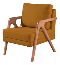 Poltrona Decorativa Mona Veludo Terracota - Kimi Décor