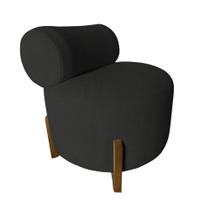Poltrona Decorativa Mônaco Veludo Preto Poltrona Decorativa Mônaco Veludo Preto