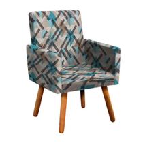 Poltrona Decorativa Nina Estampada - D'Rossi