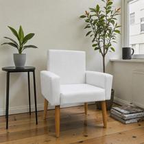 Poltrona Decorativa Nina Para Sala Estar Quarto Recepção Suede
