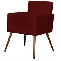 Poltrona Decorativa Nina Platinum Decor Marsala