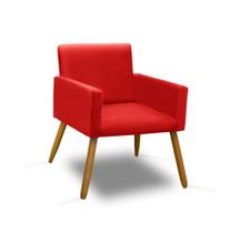 Poltrona Decorativa Nina Vermelho - King Decor