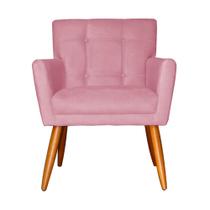 Poltrona Decorativa Onix Suede Cores - DS Estofados