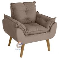 Poltrona Decorativa Opala Capuccino Smf Decor. - design resistente Poltrona Decorativa Opala Capuccino Smf Decor. - design resistente