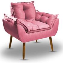 Poltrona Decorativa Opala Para Sala De Estar E Recepção, Poltrona Sala De Espera, Poltrona Confortável Para Decoração