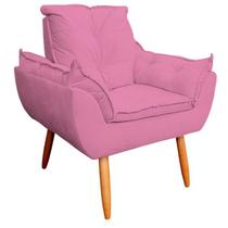 Poltrona Decorativa Opala Sala de Estar Veludo Rosa Cakes Decor Poltrona Decorativa Opala Sala de Estar Veludo Rosa Cakes Decor