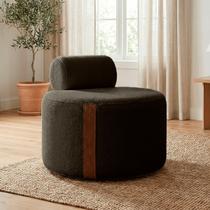 Poltrona Decorativa Orgânica Erica Luxo Para Sala Bouclê