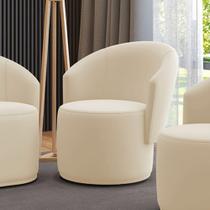 Poltrona Decorativa Orgânica Fixa para Sala Malu Veludo M11 - D'Rossi Poltrona Decorativa Orgânica Fixa para Sala Malu Veludo M11 - D'Rossi